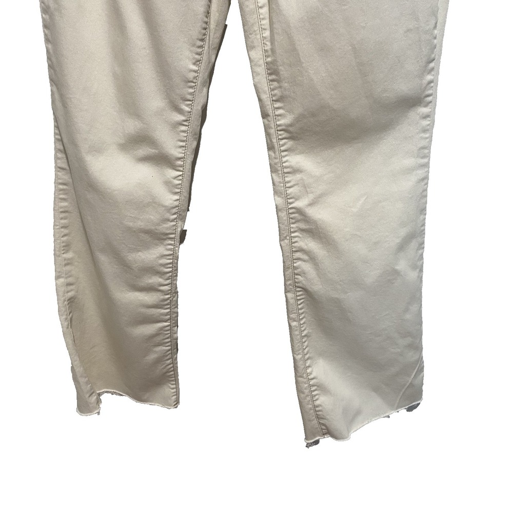 Nicole‎ Miller Women's Soho High Rise Bootcut Pants Cream Size 12 Preowned - Picture 3 of 11